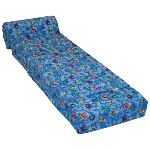 Comfy Kids Traditional Kids Chair - Blue Swirls