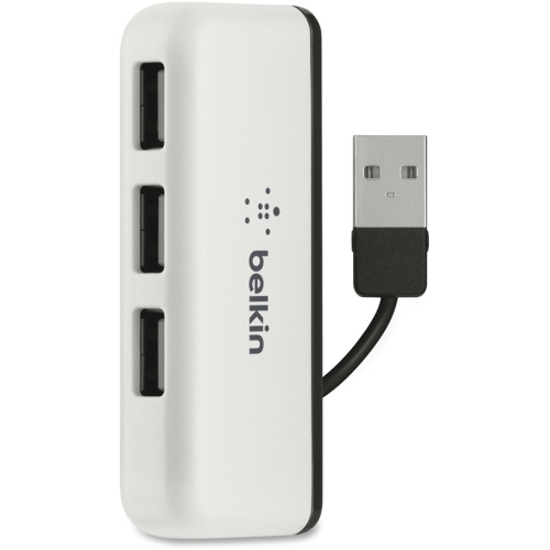 BELKIN  4-Port Travel Hub - White (F4U021Bt) Travels Well!