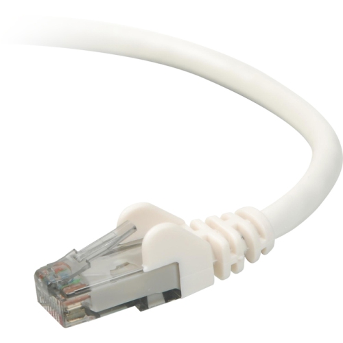 BELKIN COMPONENTS  15Ft Cat6 Snagless Patch Cable, Utp Pvc Jacket, 23Awg, 50 Micron, Gold Pl In White