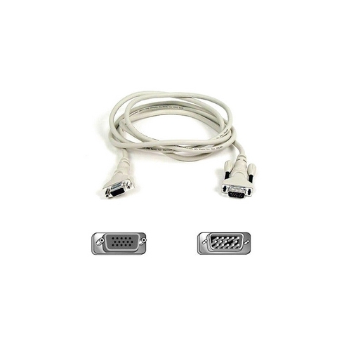 BELKIN  Cable, VGA, Sh, HDDb15M/f, 6 Inch, Monitor Extension