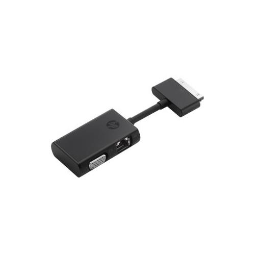 HP Dock Connector to Ethernet and VGA Adapter