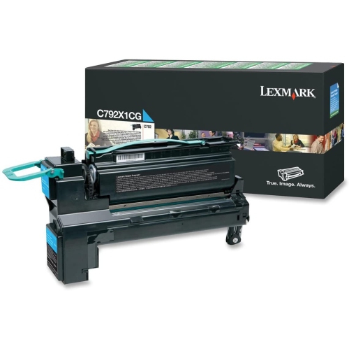 Lexmark C792, X792 Cyan Extra High Yield Return Program Print Cartridge