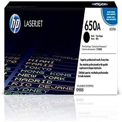 HP 650A Black Original LaserJet Toner Cartridge