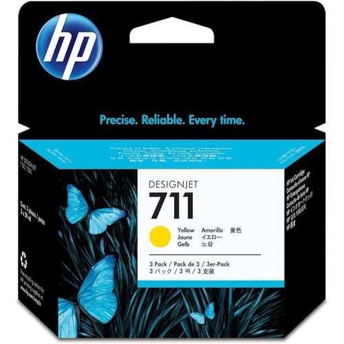 HP  711 29 Ml Yellow Ink Cartridges - 3 Pack I choose to stay with using HP ink and so far it has worked flawlessly