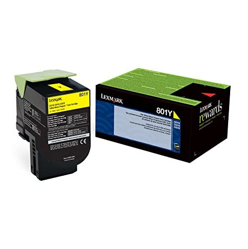 Lexmark 801Y Yellow Return Program Toner Cartridge