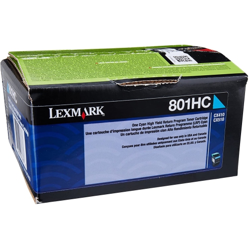 Lexmark CX410/510 Cyan Toner High Yield Toner Cartridge