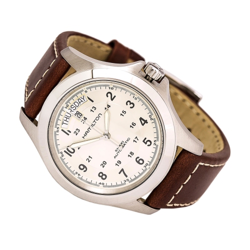 Hamilton Khaki Field King – montre automatique à cadran beige pour hommes, H64455523