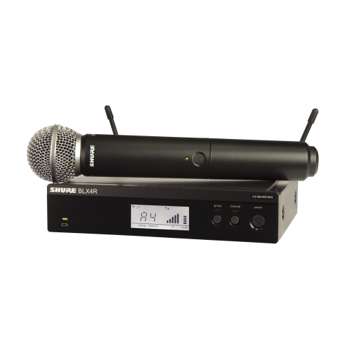 Shure Système sans fil BLX24R/SM58 avec microphone SM58 et récepteur montable en rack - H9