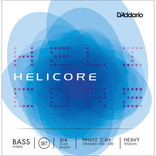 D'Addario Helicore Hybrid Bass String Set - 3/4, Heavy