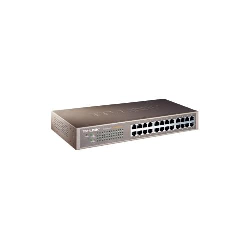 TP-LINK TL-SG1024D 10/100/1000Mbps 24-Port Gigabit 13-inch Rackmountable Switch, 48Gbps Capacity - Unmanaged