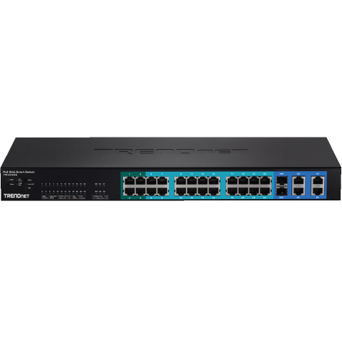 TRENDNET 24-Port 10/100 Mbps Web Smart PoE+ Switch