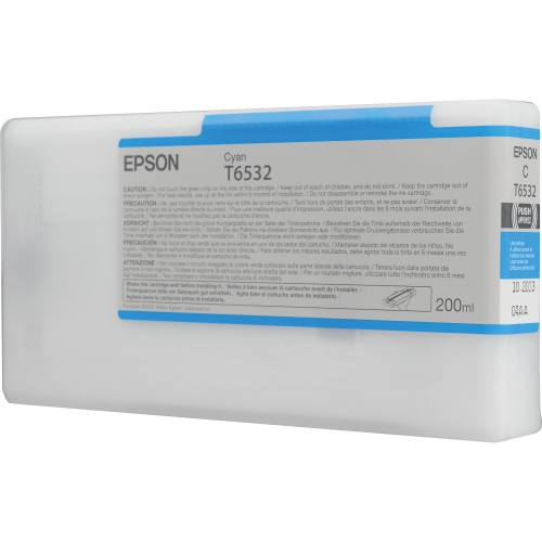 EPSON  Ink (T653200) - 1 Pack In Cyan