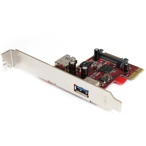 StarTech 2 port PCIe USB 3.0 Card with USAP - 1 Internal 1 External