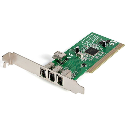 StarTech 4 port PCI 1394a FireWire Adapter Card - 3 External 1 Internal