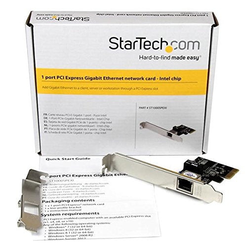StarTech 1-Port Gigabit Ethernet Network Card - PCI Express, Intel I210