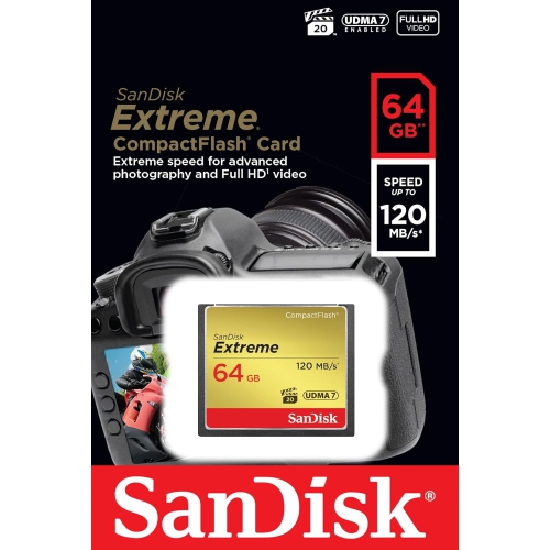 SanDisk Extreme 64GB CompactFlash Card