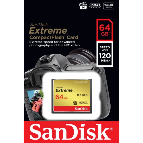 SanDisk Extreme 64GB CompactFlash Card