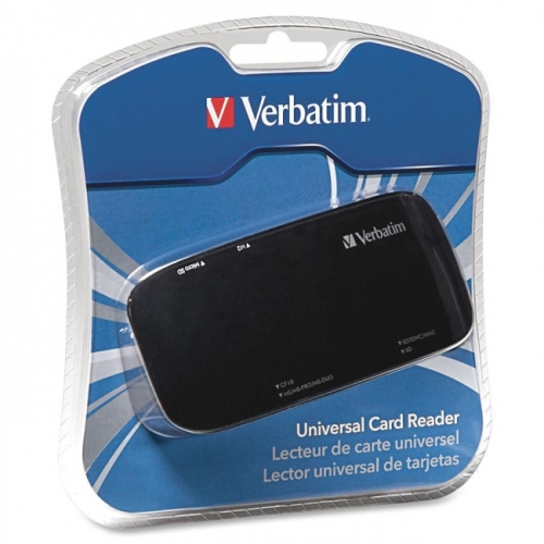 Verbatim Universal Card Reader, USB 2.0 - Black