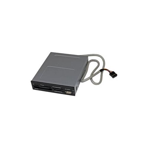 StarTech 3.5in Front Bay 22-in-1 USB 2.0 Internal Multi Media Memory Card Reader - Black