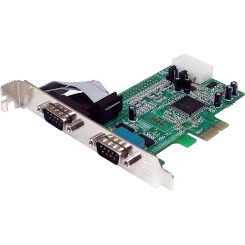 StarTech 2 Port Native PCI Express RS232 Serial Adapter Card with 16550 UART