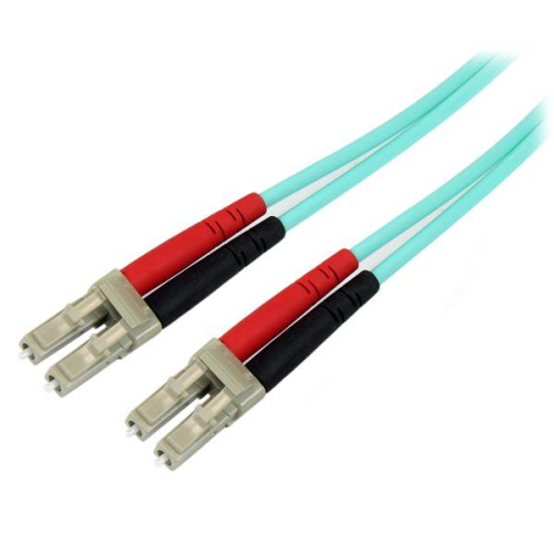 StarTech 1m LC Fiber Optic Cable - 10 Gb Aqua - MM Duplex 50/125 - LSZH