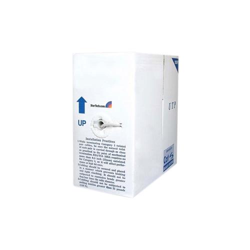 StarTech 1000ft Bulk Cat 6 Ethernet Cable - Stranded - CM-Rated - White