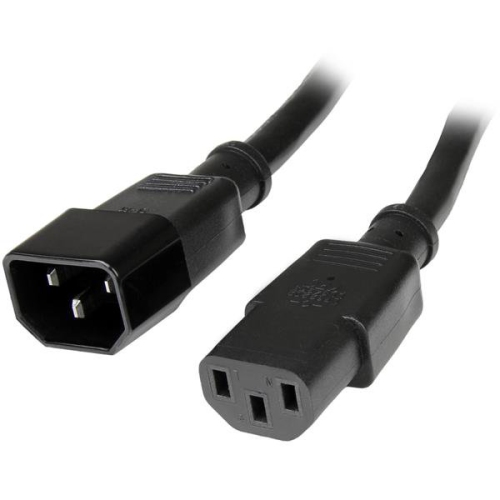 StarTech 10 ft Standard Computer Power Cord Extension - C14 to C13