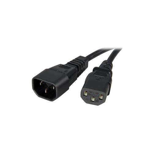 StarTech 10 ft Standard Computer Power Cord Extension - C14 to C13