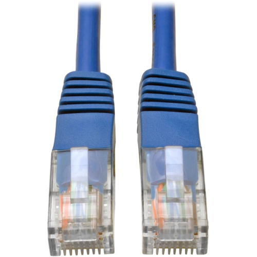 Tripp Lite 1ft Cat5e / Cat5 350MHz Molded Patch Cable RJ45 M/M Blue 1'