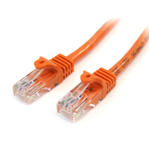 STARTECH  15 Ft Cat5E / Cat 5 Snagless Patch Cable 15Ft - (45Patch15Or) In Orange