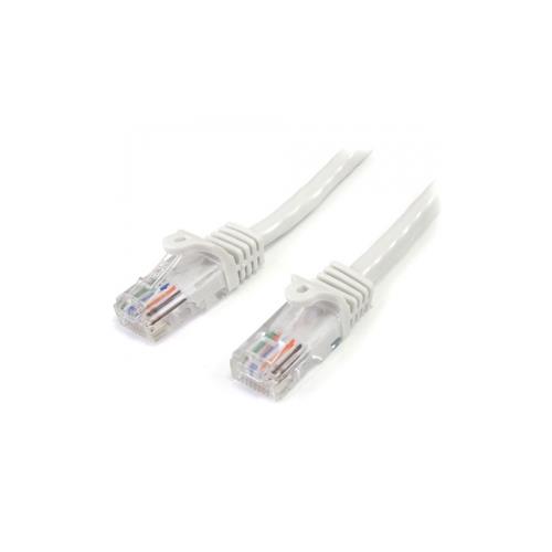 StarTech 15 ft White Cat5e / Cat 5 Snagless Patch Cable 15ft