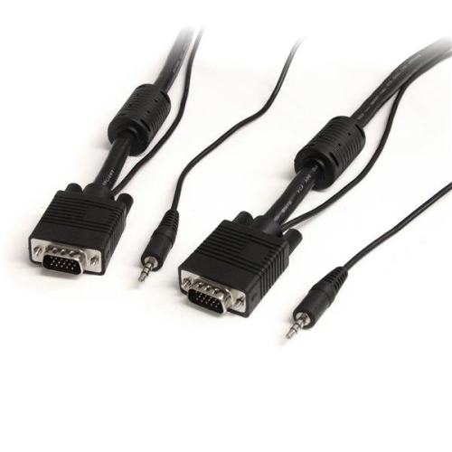 StarTech 25 ft Coax High Resolution Monitor VGA Cable with Audio