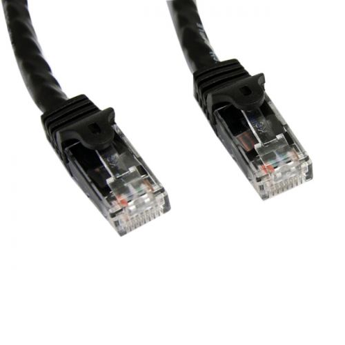 StarTech 75 ft Black Snagless Cat6 UTP Patch Cable
