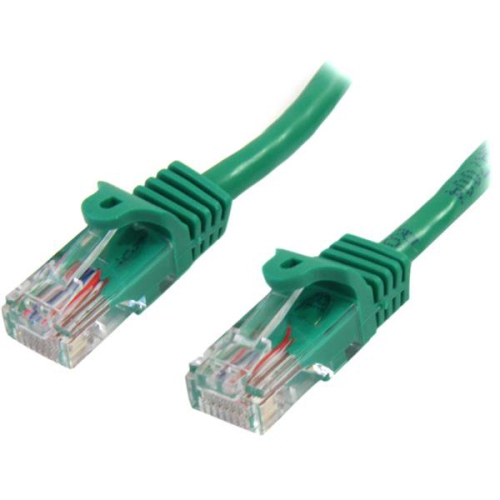 StarTech 15 ft Green Cat5e / Cat 5 Snagless Patch Cable 15ft