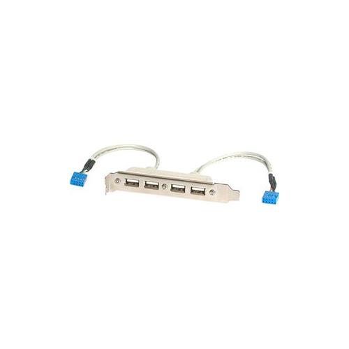 StarTech 4 Port USB A Female Slot Plate Adapter