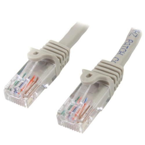 StarTech 50 ft Gray Cat5e / Cat 5 Snagless Patch Cable 50ft