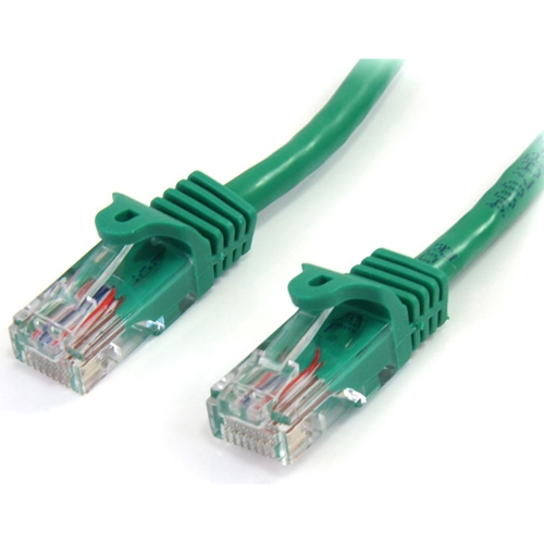 StarTech 3 ft Green Cat5e / Cat 5 Snagless Patch Cable 3ft