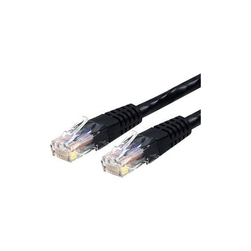 StarTech 7 ft Black Molded Cat6 UTP Patch Cable - ETL Verified