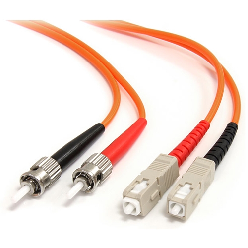 StarTech 1m Fiber Optic Cable - Multimode Duplex 62.5/125 LSZH - ST/SC