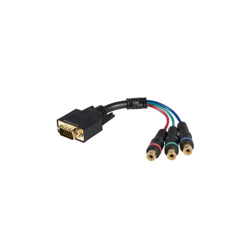 StarTech Cable adapter - RCA breakout - HD15 - component (f) - 6in