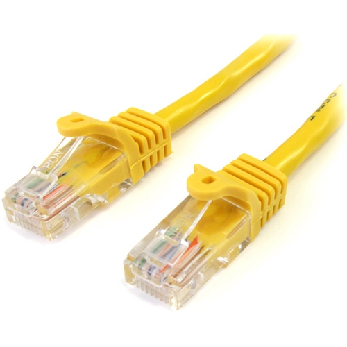 StarTech 10 ft Yellow Cat5e / Cat 5 Snagless Patch Cable 10ft