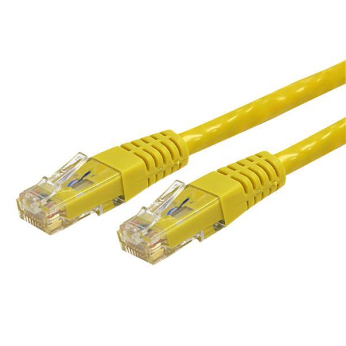 StarTech 15 ft Yellow Cat6 / Cat 6 Molded Patch Cable 15ft