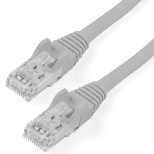 StarTech 15 ft Gray Cat6 / Cat 6 Snagless Patch Cable 15ft