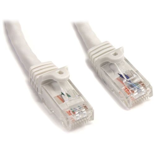 StarTech 7 ft White Cat6 / Cat 6 Snagless Patch Cable 7ft