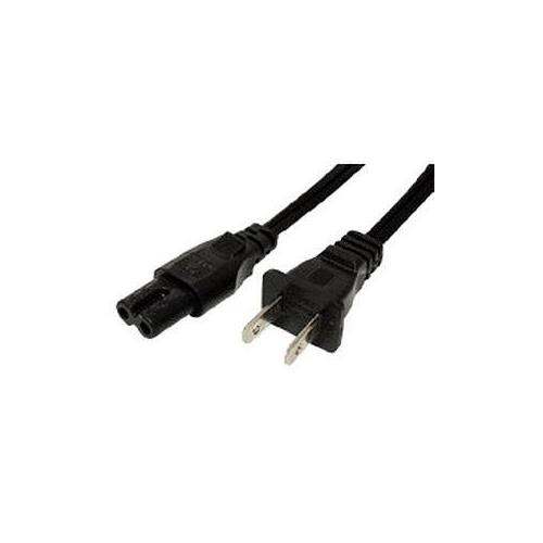C2G 6ft 18 AWG 2-Slot Non-Polarized Power Cord