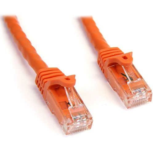 StarTech 15 ft Orange Cat6 / Cat 6 Snagless Patch Cable 15ft