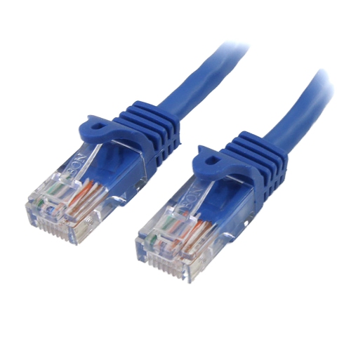 StarTech 15 ft Blue Cat5e / Cat 5 Snagless Patch Cable 15ft