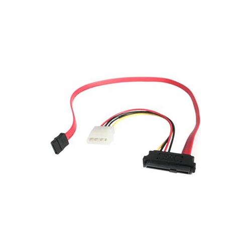 StarTech 18in SAS 29 Pin to SATA Cable with LP4 Power