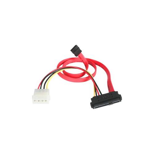 StarTech 18in SAS 29 Pin to SATA Cable with LP4 Power