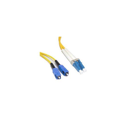 CABLES TO GO  10M Lc-Sc 9/125 Os1 Duplex Singlemode Pvc Fiber Optic Cable - In Yellow
